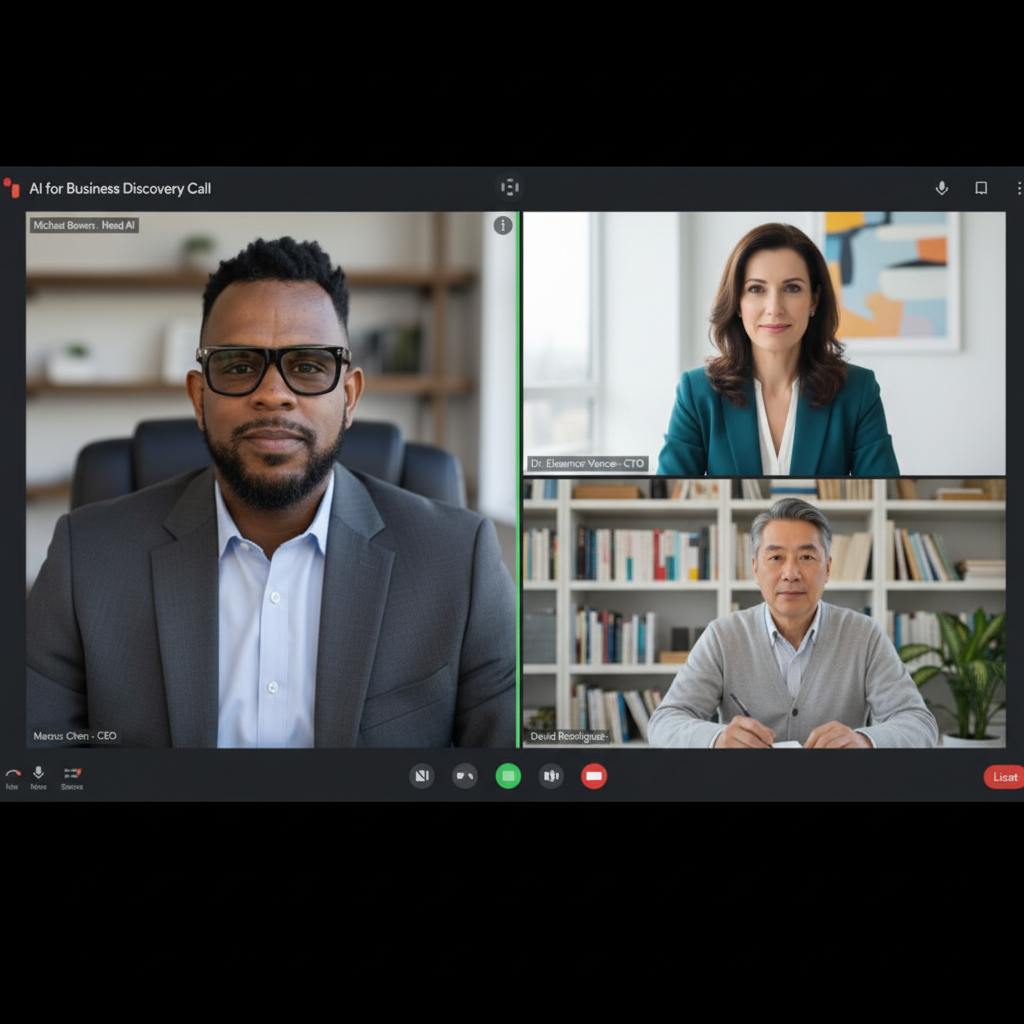 Michael Bowers advising a business owner on AI adoption
