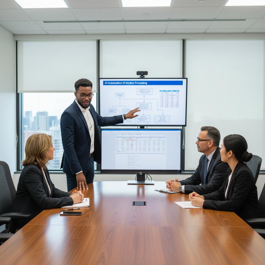 Michael Bowers meeting with a client team in a conference room