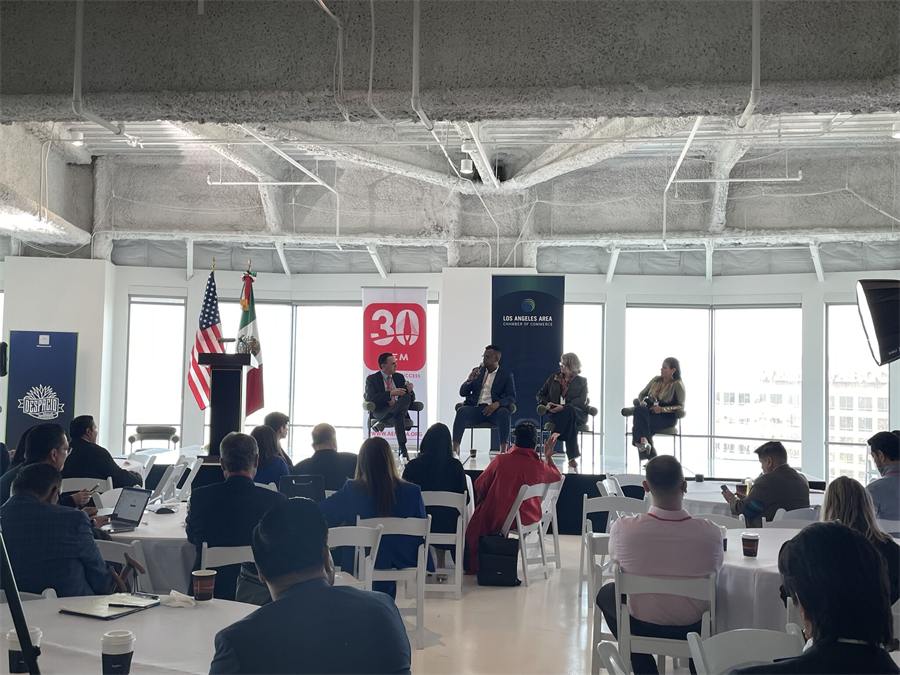 Michael Bowers on LA Area Chamber panel at the U.S. Bank Tower